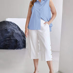 Sleeveless Button Down Tank Tops - Zeagoo (Us Only)