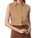 Sleeveless Button Down Tank Tops - Zeagoo (Us Only)