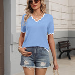 Casual Summer Lightweight Knit Blouse (US Only)
