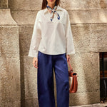 100% Linen Classic Ankle Pants ZOE