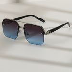 Lucio Geometric Frame Sunglasses