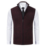 Enzo Knitted Zip Vest
