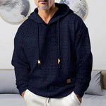 Men's Casual Solid Color Long Sleeve Hoodie