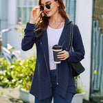 Zip Up Hooded Sweatshirts Thin Jacket - Zeagoo (Us Only)
