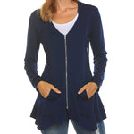 Zip Up Hooded Sweatshirts Thin Jacket - Zeagoo (Us Only)