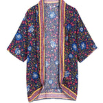 Floral Printed Batwing Cardigan - Zeagoo (Us Only)