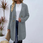 ZAHEKA��� - Casual Long Sleeve Mid Length Coat