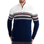 Leonardo Cotton Half-Zip Sweater
