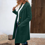 ZAHEKA��� - Casual Long Sleeve Mid Length Coat