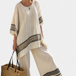 Ariadna | Chic Striped Ensemble