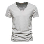 Valerio Slub-Cotton V-Neck Tee