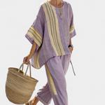 Anzaleira | Chic Striped Ensemble