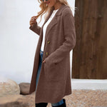 ZAHEKA��� - Casual Long Sleeve Mid Length Coat