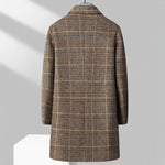 Marcello Plaid Overcoat