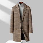 Marcello Plaid Overcoat