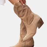 Piper | Perforated Ankle Boots