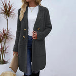 ZAHEKA��� - Casual Long Sleeve Mid Length Coat