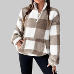 MAPLE��� - Cozy Plaid Fleece Pullover
