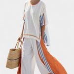 Ariadna | Chic Striped Ensemble