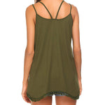 Sleeveless Tunic Blouses Sexy Pleated Camis - Zeagoo (Us Only)