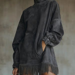 Sheri | Comfy Fringe Dress