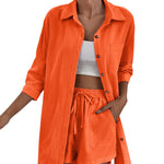 Two Piece Outfit Sets Cotton Shorts Set - Zeagoo (Us Only)