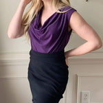 Ruched Cowl Neck Tank Tops - Zeagoo (Us Only)