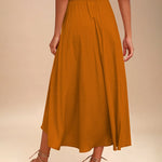 High Waisted Flowy Elastic Skirts , Lightweight Long Skirts - Zeagoo (Us Only)
