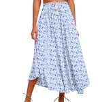 High Waisted Flowy Elastic Skirts , Lightweight Long Skirts - Zeagoo (Us Only)