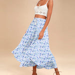 High Waisted Flowy Elastic Skirts , Lightweight Long Skirts - Zeagoo (Us Only)