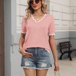 Casual Summer Lightweight Knit Blouse (US Only)