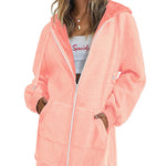 Zeagoo Zip Up Hoodies Long Fleece Jacket