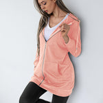Zeagoo Zip Up Hoodies Long Fleece Jacket