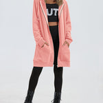 Fleece Hoodies Tunic Long Hoodie Jacket - Zeagoo (Us Only)