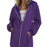 Zeagoo Zip Up Hoodies Long Fleece Jacket