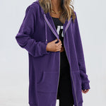 Zeagoo Zip Up Hoodies Long Fleece Jacket