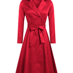 Zeagoo Women's Trench Coats Double-Breasted Long Coat with Belt (Us Only)