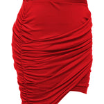 High Waist Stretch Tight Pleated Bodycon Skirt - Zeagoo (Us Only)