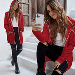 Zeagoo Zip Up Hoodies Long Fleece Jacket