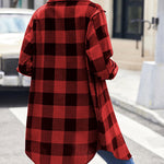Zeagoo Womens Shacket Jacket Long Sleeve Flannel Shirt