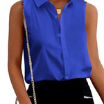 Sleeveless Button Down Tank Tops - Zeagoo (Us Only)