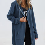 Zeagoo Zip Up Hoodies Long Fleece Jacket