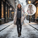 Fleural™ - Stylish Floral Fleece Jacket