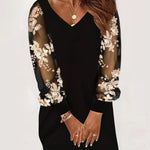 Marilyn – Chic Comfort Dress with Elegant Lace Sleeves
