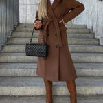 Gwyneth | Long Lapel Button-Front Coat