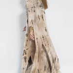 Elegant Tie-dye Sleeveless Maxi Dress