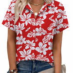 Zeagoo Zeagoo Casual Short Sleeve Button Down Shirt for Women Casual Loose Business Casual 2026 | Under $40