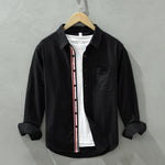 Adrien Contrast Stripe Cotton Shirt