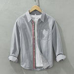 Adrien Contrast Stripe Cotton Shirt