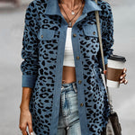 Zeagoo Zeagoo Casual Leopard Print Corduroy Jacket for Women Casual Work Office Loose Fit 2026 | Under $40